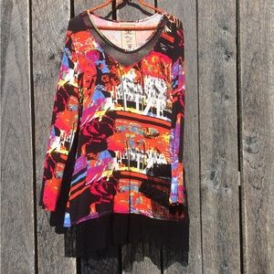 Fleur De Lis Wild Mesh Trim Dress